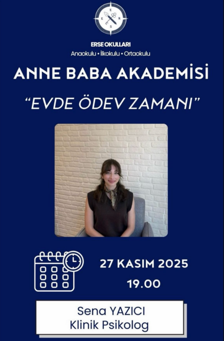 ERSE Okulları Anne-Baba Akademisi - Evde Ödev Zamanı
